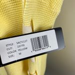 Bebe  Yellow Thermal Lace-Up Long Sleeve Sleeve Mini Dress Medium NWT Photo 10