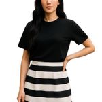 Altar'd State NEW ALTAR’D STATE BLACK WHITE STRIPED SKIRT S Photo 0