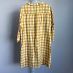 Boden USA Boden Women's Gingham Checkered Dress Shirt Dress Size UK16 US12 Yellow White Photo 6