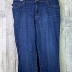 Lee Size 10 Short Relaxed Fit Straight Leg Blue Denim Jeans w/5 Pockets Photo 2