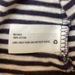 Gap Vintage  Slim Navy Stripe Henley Shirt Photo 4