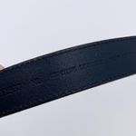 Vintage 80s 90s Milor Braided Stitch Leather Belt Black Ivory Size Medium Large Photo 7