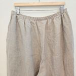 Flax  Linen Crop Pull on Pants Size 1X Lagenlook boho Photo 6