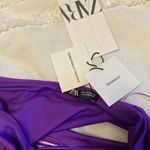 ZARA NWT  Purple One-Shoulder Bathing Suit Photo 4