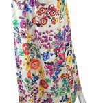 Johnny Was  100% Linen Floral Maxi Skirt Size M C0130 Photo 0