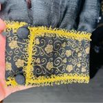 Vintage alfred shaheen hawiian floor length dress pleated skirt long sleeve 10 Blue Photo 8