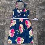 Abercrombie & Fitch Navy Blue And Pink Floral Dress Size Large Photo 5