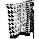 Chico's NWT Black White Houndstooth Knit Ruana Reversible Covering Poncho Sz S/M Photo 11