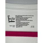 Felina  Womens Long Sleeve Crew Neck Tee White Size S Photo 3