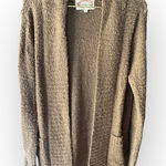 Ambiance Textured Brown Cardigan Sweater Size L Photo 0