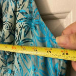 Sleeveless Tank Teal Black Olive Green Floral Dress XL *NWT*‎ Blue Photo 4