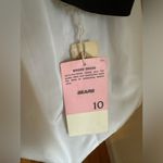 Gilberti Black & White Bubble Vintage 1980’s MIDI Dress Bow & Drop Waist Sz 10 Photo 9