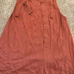 Forever 21 Rust Orange Linen Romper Photo 4