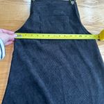SheIn Black Corduroy Overall Dress Size Small Side Zip Photo 6