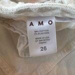 AMO Twist Sea Salt Jeans Distressed Slim Fit White Size 26 Photo 5