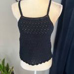 French Connection Nora Crochet Sleeveless Top, Black, Size Medium, (6/8), NWT Photo 8