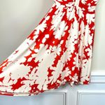 Anthropologie Maeve summer breeze red white floral V neck short sleeve dress XS Photo 6