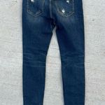 Miss Me  Aztec Embroidered Distressed Skinny Medium Wash Blue Denim Jeans 30 NWT Photo 2