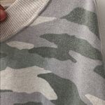 Aerie  Side Slit Oversized Camo Pullover Sweater Small Green Beige Gray Photo 2