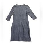 Boden Sarah Blue and White Jacquard 3/4 Sleeve sheath dress Size 8 Photo 2