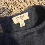 Umgee  Navy Blue Peplum Top with Crochet‎ Trim Detail Short Sleeve Blouse Size S Photo 1