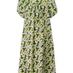 Vintage Hawaiian Reserve Green Floral Muumuu Dress Size Large Made in Hawaii USA Photo 2
