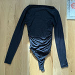 Abercrombie & Fitch Abercrombie Boat Neck Black Bodysuit Photo 0