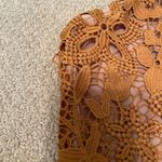 WAYF Orleans Lace Gold Mini Dress Photo 10