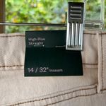 Wild Fable  Women's Beige High Rise Straight Leg Jeans Size 14. NEW Photo 5