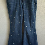 Judy Blue ‎ Flare jeans Size 14W Embroidered Stars Photo 0