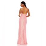 Mac Duggal Ieena for  26945 Barbie Pink Plunging Neckline Sequin Dress sz 0 Photo 3