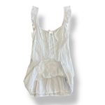 White Fox Boutique White Fox White Summer Crush Mini‎ Dress Size Small Ruffled Frill Sleeve Photo 6