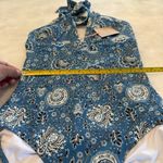 Boden‎ Ithaca Halter Swimsuit One Piece Women's Blue US 6L Long Tall NEW Size 6 Photo 7