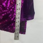 Capsulle size small Purple Sequin velour mini Dress party night boutique Photo 7