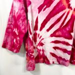 Croft & Barrow XL Top Handmade Tie Dye Hot Pink Spiral Cotton Boho Artsy 440 Photo 8
