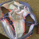 Arizona Jeans Pink Lemonade Stripe Floral Side Tie Bikini Bottom Photo 3