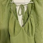 Princess Polly Danny Long Sleeve Mini Dress Green Photo 3