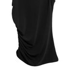 Leith Black Ruched Black Tank Top NWOT Photo 2