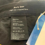 M.i.h Jeans Marty Black Velvet Jeans Cropped Flare Size 27 Photo 9