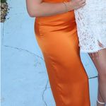 Vestique Orange satin two piece set Photo 3