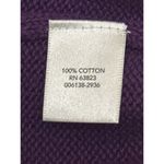 Christopher & Banks Purple Cable Knit Sleeveless Sweater Vest L all Cotton Photo 5