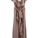 Show Me Your Mumu Jess Dress Size Small NWT Ruffle Bridesmaid Midi Dusty Blush Photo 1