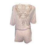 l*space New L* Alexis Short Sleeve Crochet Back 100% Rayon Women’s Romper Large Photo 6