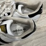 Adidas  Superstar Black White Lace Up Low Top Sneakers Women's Size 7 Mens 6 Photo 4