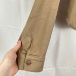 Level99 Evereve Womens L Tan Crop Linen Blend Utility Jacket Chore Work Ranch Size L Photo 5