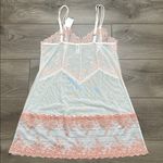 Wacoal  Embrace Lace Sheer Embroidered Chemise Slip Cream Peach Size XL Photo 4