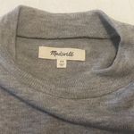 Madewell  Women's Puff Sleeve Pullover Sweater Gray Size XS Mock Neck Long Sleeve Photo 6