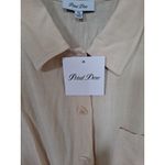 NWT Petal Dew Button Up 1 Piece Skort Jumpsuit Linen Blend Size XL Tan Photo 3