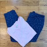 Soma  Cool Nights Pajama Set Pink V-Neck Top & Arrow Print Pants Size L Valentine Photo 8