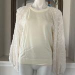 Tanya Taylor NWT  Elona Knit Top in White, Size L New w/Tag Retail $345 Photo 9